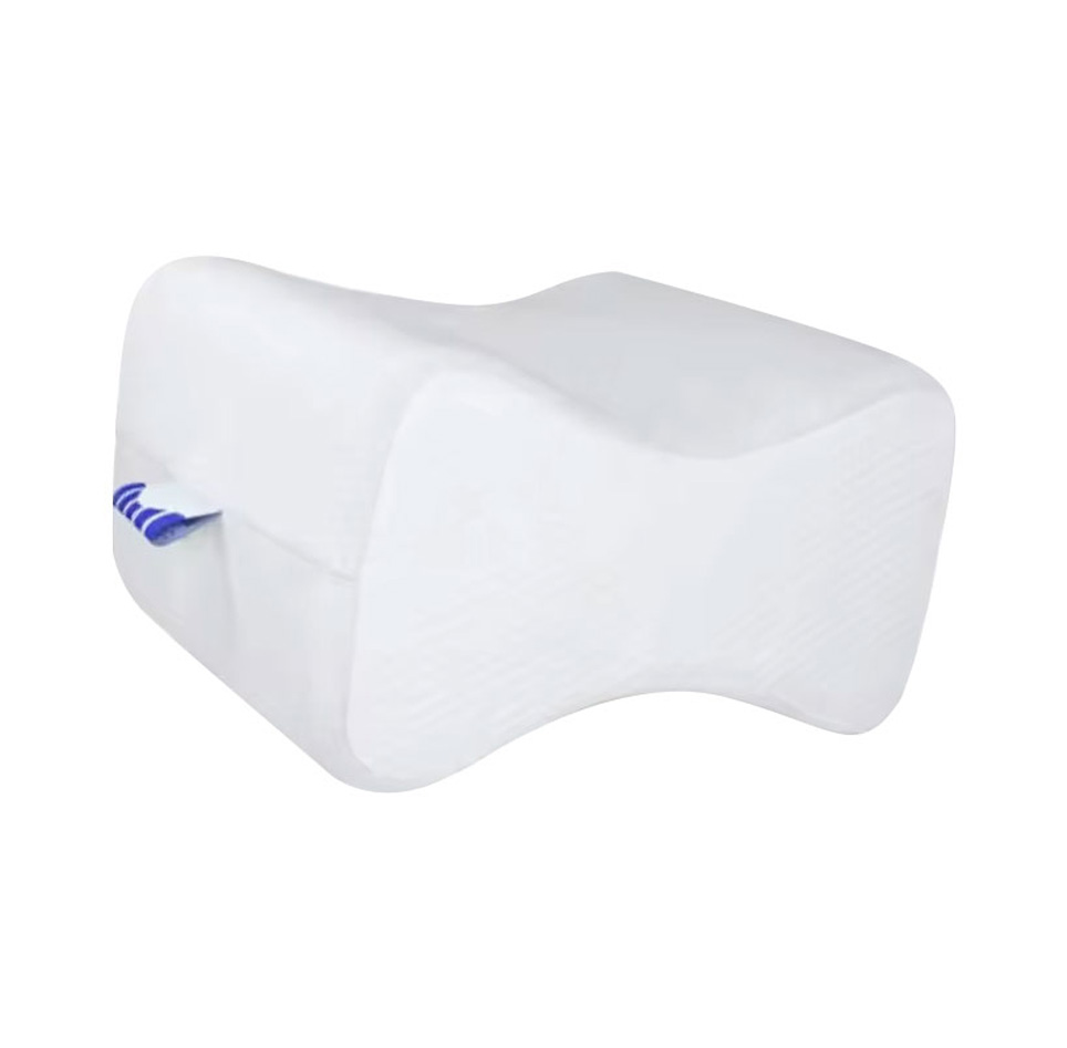 ¿Cuál es el principio de la almohada de espuma viscoelástica para rodillas/piernas para prevenir complicaciones?
